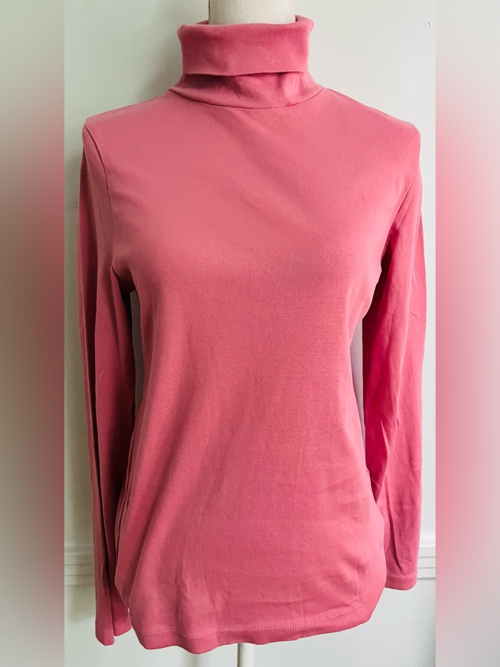 J. Crew • Women's Pink Turtleneck Long Sleeve Top